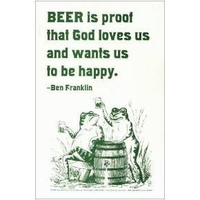 My favorite Ben Franklin quote!