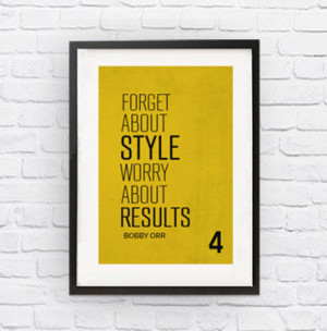 Bobby Orr #4 Boston Bruins Inspirational Style Quote Poster Print ...