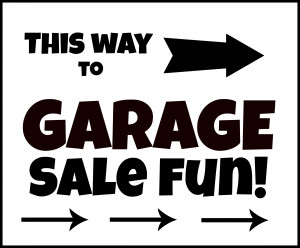 you haven’t actually decided to sell a husband at your garage sale ...