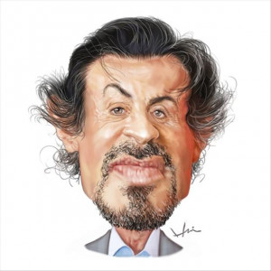 Funny Celebrity Charicatures-Sylvester Stallone