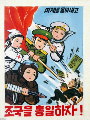 Military North Korean Propaganda Posters (17 pictures)