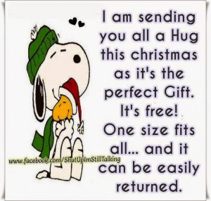 Im Sending you all a HUG this Christmas as it's the perfect Gift