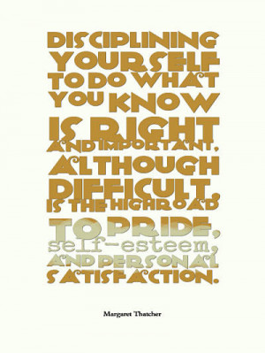 Good self esteem quotes – Margaret Thatcher