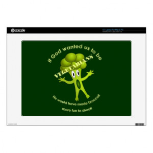 Funny Vegetarian Quote Laptop Skin