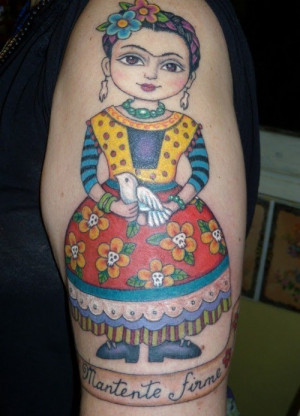 Cute Frida Kahlo Tattoo