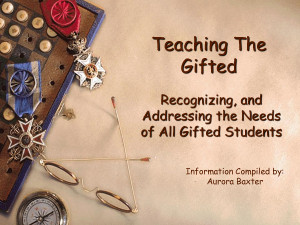 ... The Gifted - Intellectual Characteristics of the Gifted by decree