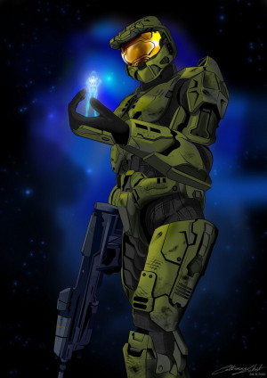 Master Chief and Cortana - Halo 4 Fan Art