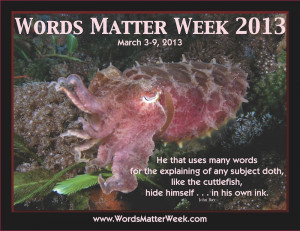Words Matter Week 2013