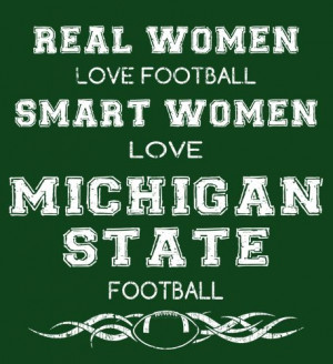 Smart Women Love Michigan State Football - Fabrily