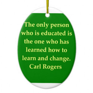 carl rogers quote christmas ornaments