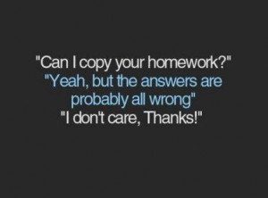 funny homework quotes