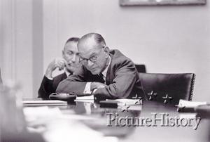 Senators Mike Mansfield and William Fulbright