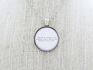 Hozier Take Me To Church Inspired Lyrical Quote Pendant Necklace ...