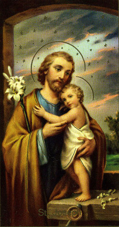 St. Joseph holding the Child Jesus