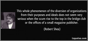 This whole phenomenon of the diversion of organizations from their ...