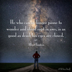 He who can no longer pause to wonder and stand rapt in awe, is as ...