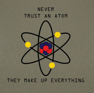 Science Atom quote Chemistry Science Home by NipomoImprints, $12.00