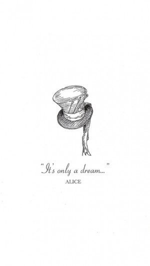 alice in wonderland, black and white, disney, dream, mad hatter, quote ...