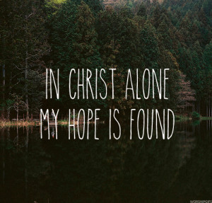 In Christ alone