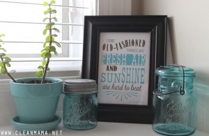 May Homekeeping Society - Quote for the Kitchen Sink via Clean Mama