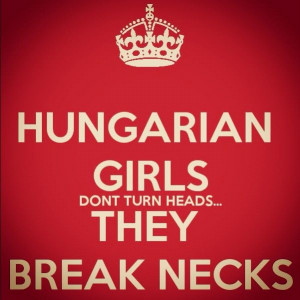 Hungarian girls break necks... one way or another