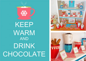 our hot cocoa printable party collection hot cocoa party decorations