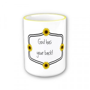 God has your back quote Mug