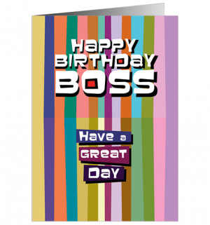 Happy Birthday Boss