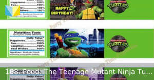 ... 188. Food: The Teenage Mutant Ninja Turtles favourite food is?*Pizza