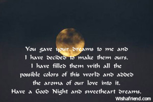 Good Night Messages For Boyfriend