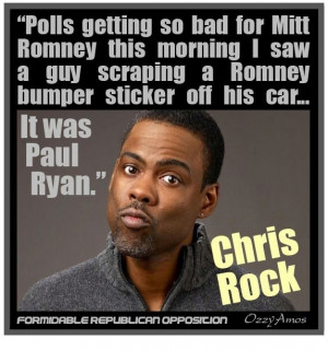 Can't resist another Chris Rock quote.