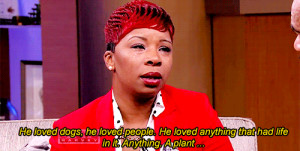 Listen to Lesley McSpadden , the mother of Michael Brown, and remember ...