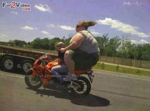 Funny Bike Ride Of Fat Girl Which is Very Humorous & This Funny Fat ...