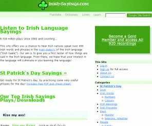 irish-sayings.com: Irish Sayings - Gaelic Sayings in the Irish ...