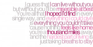 Mayday Parade Miserable at Best Lyrics