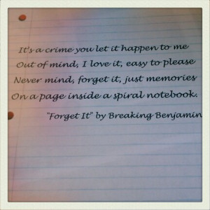 breaking benjamin lyrics