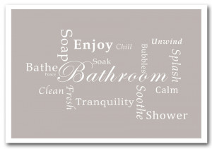 Show details for Bathroom Quote Bathroom Tranquility Beige