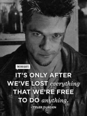 Fight club quote on freedom