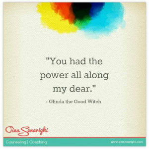 wizard of oz quote #glinda you had the power all along http://www ...