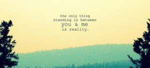 The Only Thing Standing Between You & Me