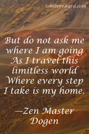 every step I take is my home.