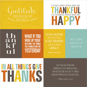 Give Thanks Printable Quotes Collection