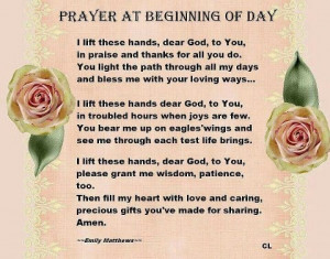 Beginning of the Day Prayer