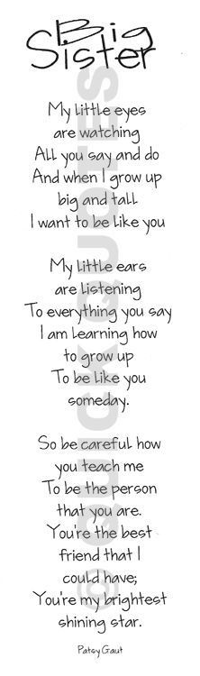 ... sister quote i should have my little one give this to her older sister