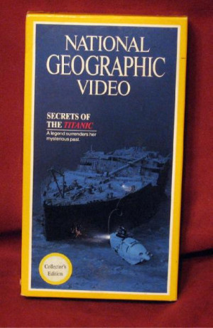 National Geographic Video Secrets Titanic Collector VHS