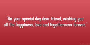 Wedding Day Quotes For A Friend Wedding day quotes for a