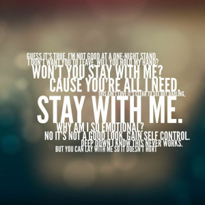 Stay with Me Sam Smith