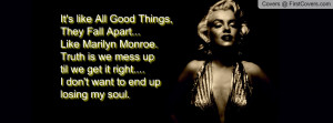 Marilyn Monroe Quote Timeline Cover 851x315px