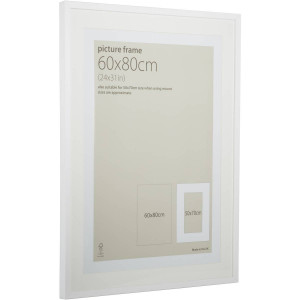 60 cm x 80 cm White Multi Aperture Frame by Hobbycraft