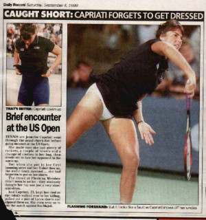 JENNIFER CAPRIATI - FORGET HER TENNIS SHORTS !